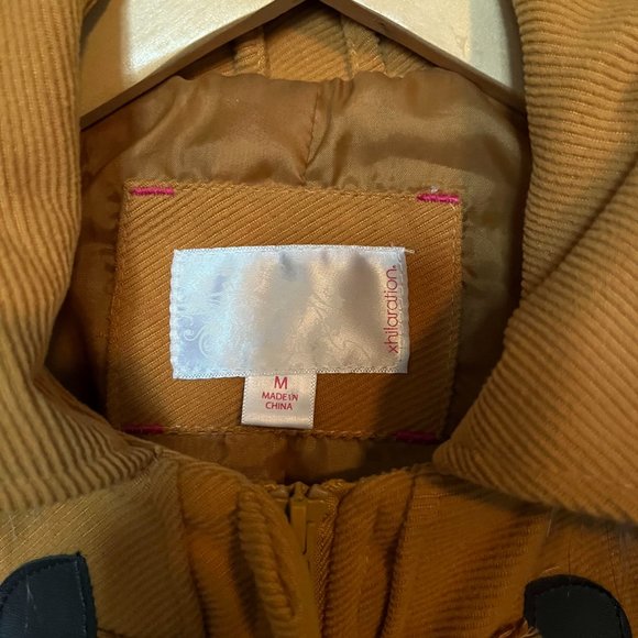 Yellow Corduroy Autumn Coat (Medium) - Picture 3 of 4